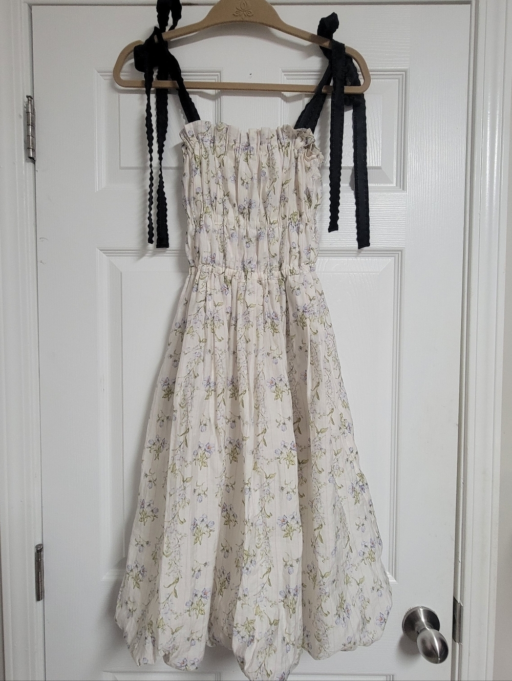 Brock Collection X H&M Shoulder Strap Lyocell Blen Floral Dress Size Small.